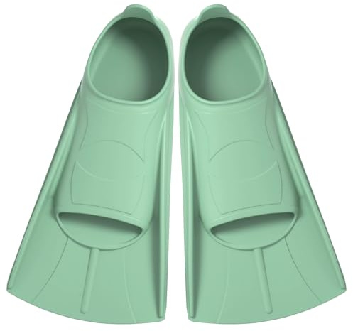 Schwimmflossen Taucherflossen Kinder, Silikon Kurz Flossen, Komfortable Trainingsflossen für Training Schwimmen oder Schnorcheln Kinder Erwachsene