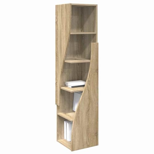 vidaXL Hörnskåp Vit 32x32x140cm Konstruerat trä, Modern och smart förvaring, rektangulär hörnskåp, hållbar dekoration, praktisk möbel