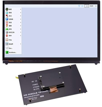 MAPHRWZ 10 Inch Touchscreen Monitor, HD 1024x600 Resolution Display, Compatible with All Versions, for Secondary Computer Display