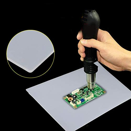 Heat Insulation Silicone Pad, 1pc Heat Gun Soldering Station Heat-Resistant Repair Maintenance Pad Desk Silicone Mat 13.78 x 9.05
