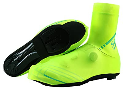 Santic Surchaussures Velo Overshoes Cyclisme Homme Couvre-Chaussures de Cyclisme Noir