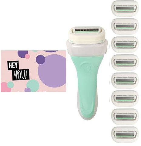 Wilkinson Sword Intuition 2-in-1 Sensitive Care doppelschneidiger Rasier, Damenrasur, Hauch von Aloe vera,1 wiederverwendbarer Rasierer und 4 Klingen