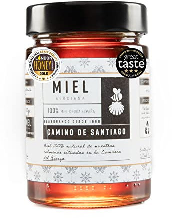 100% Miel Cruda y Pura de Abeja - Natural y Artesana - España - Sin Procesar - No Pasteurizada - Antioxidante - Sin Filtrar - Mielato - Alto Contenido en Sales Minerales (800 gr, Castaño)