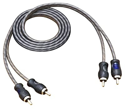 RECOIL RCI23 100% Oxygen Free Copper 3ft 2-Channel RCA Audio Cable, Twisted Pair with Noise Reduction