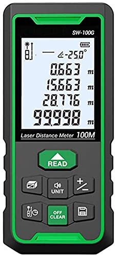 XCC Télémètre laser 50 m, 70 m, 100 m, instrument de mesure de pièce, écran numérique LCD, outil de mesure de roulette (taille : 100 m)