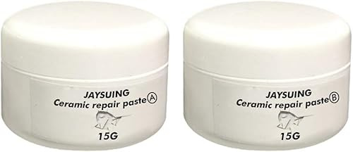 Repairing Cracks On Ceramics, Ceramic Tile Repair Paste Kit, Tile Repair Agent Glue, Tile Repair Agent, Ceramic Paste Tile Glue Strong Adhesive (15g+15g)