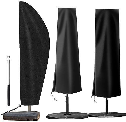 Copri Ombrellone da Giardino - 210D Oxford Tessuto Impermeabile Copertura Ombrellone Traspirante - Anti Fodera Protettiva per OmbrelloneCoperture Antivento Cover per 2-4m Parasole (Misurare : 160x50/