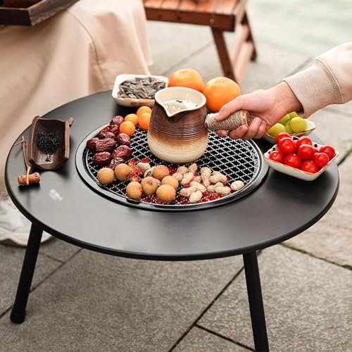 Portable Holzkohle Klein,Mini-Grill Mit Klappbaren Beinen Für Outdoor-Kochen Barbecue Camping BBQ (Color : Style4)