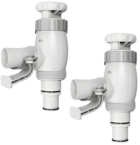 Schlauchverbinder 32mm bis 38mm, 2pcs Poolpumpen-Schlauchverbinder mit Poolrohrhalterung, Pool-Ablaufpumpenadapter für Pool 3.8 cm bis 3.2 cm Anschlüsse