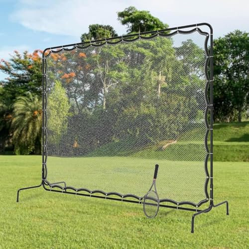 9,5 X 7 Fuß Tragbares Tennis-Trainer-Rebounder-Netz, Tennis-Rebound-Übungswand, Trainings-Tennis-Backboard-Netz for Den Platz, Hinterhof Und Drinnen Und Draußen