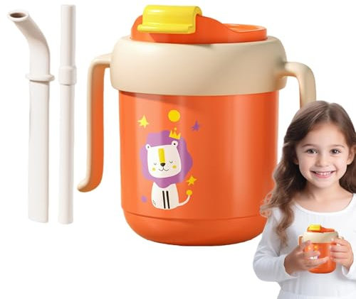 Wasserflasche für ältere Menschen, auslaufsichere Becher für Senioren - 300 ML Trinkbecher für ältere Menschen,Wärmekonservierter Futterspender für ältere Menschen, auslaufsicherer Becher