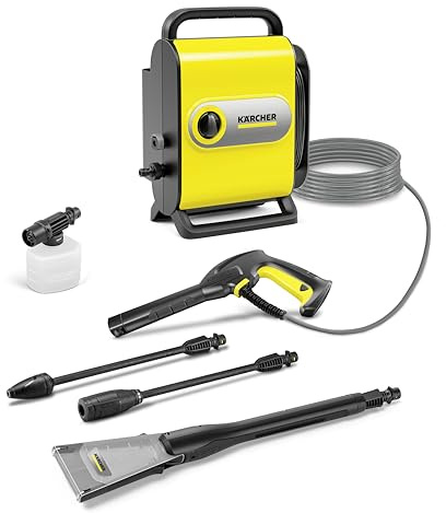 Kärcher Hochdruckreiniger K Silent eco!Booster, Druck: max. 130 bar, Fördermenge max 420 l/h, extrem leise, mit eco!Booster für effiziente Reinigung, gelb