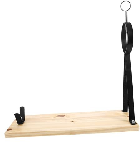 Happyyami Creative Spanish Ham Holder for Home Stable Desktop Ham Rack Fixing Holder for Storage Rack Made of Pine