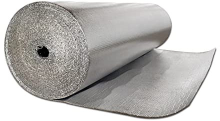 Pannelli isolanti a doppia bolla, 4-5 mm, riflettenti, impermeabili, barriera al vapore per pareti soffitte, pavimenti e serre, isolamento termico ad alta efficienza energetica