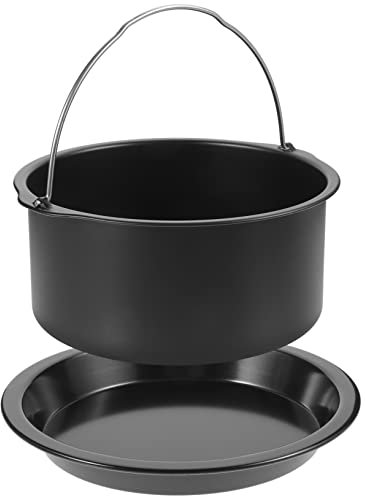 TIDTALEO Bandejas Reutilizables Para Freidora De Aire Bandeja Para Hornear y Molde Para Pastel Accesorios Para Freidora De Aire Para Cocción De Pasteles y Hornado Casa