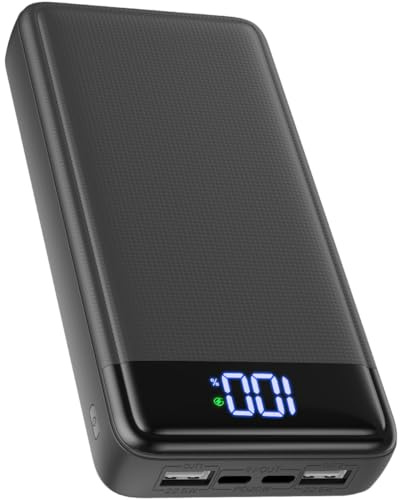 Power Bank 26800mAh, 22.5W Powerbank PD3.0 QC4.0 USB C (Ingressi/Uscite), Caricatore Portatile Ricarica Rapida Batterie Esterna Compatibile con iPhone 16 15 14 13 Pro etc.(Grigio)