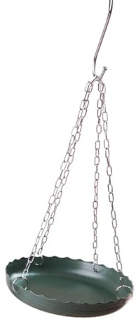 Qsvbeeqj Nourriture pour oiseaux suspendus résistante aux intempéries et salle de bain avec design pour jardin, terrasse, attraction d'animaux sauvages, extérieur nichoir et salle de bain