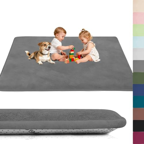 Voxirum Matte Tappeto da Gioco in Velluto Corallo Spessore 2 cm, Tappeto Morbido Bambini, Tappetino da Gioco e Divertimento Baby, per la Camera del Bambino o della Bambina, 90 x 200 cm