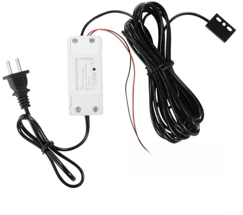 WiFi Smart Garage Door Opener Controller with Remote Control and Voice Activation for Alexa & Google Assistant, White(u s)