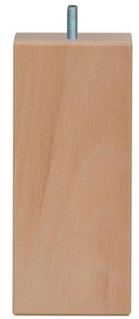 Furniture Legs Europe Möbelfuß vierkant Holz Höhe 18 cm (M8) | Hohe Qualität und nachhaltiges Holz mit transparentem Schutzlack