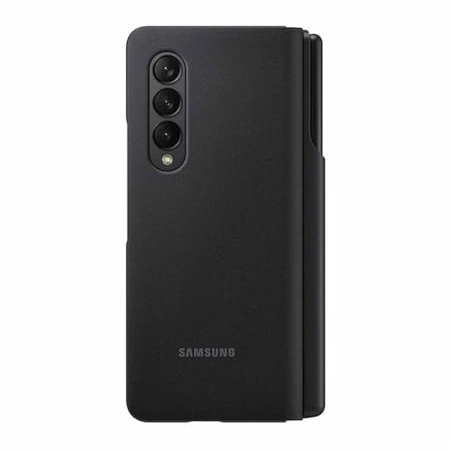 SAMSUNG EF-FF92PCBEGEE Leather Flip Case Cover Case for Galaxy Z Fold 3 5G Black With S Pen