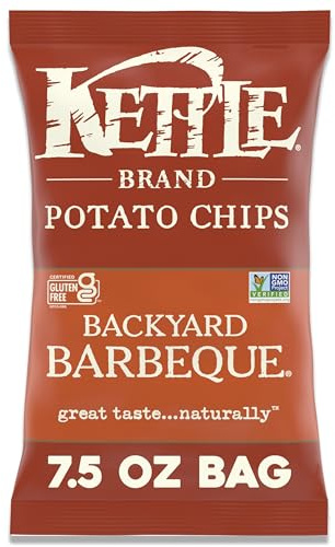 Kettle Brand Backyard Barbeque Kettle Potato Chips, Gluten-Free, Non-GMO, 7.5 oz Bag
