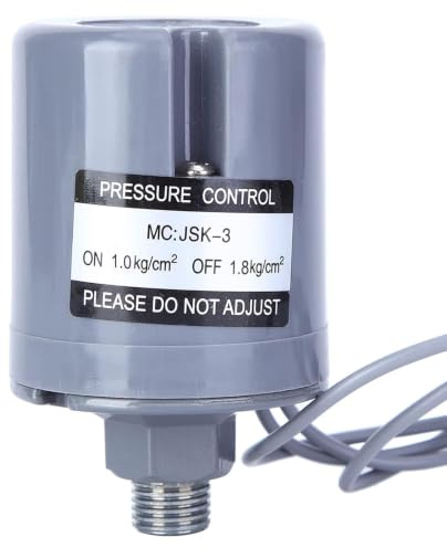 220v Interrupteur de Pression D'Eau Contrôleur de Pression de Pompe à Eau Contrôleur Électronique de Pression pour Pompe de Surpression Automatique (1,0-1,8 kg)