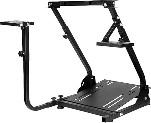 Minneer G923/G920/G29 Racing Lenkradständer, passend für T248PS/T248XBox/T300RS GT klappbar höhenverstellbar zwei Schalträder Pedale nicht enthalten