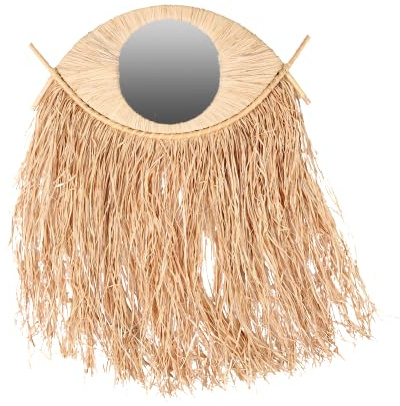 NATURAL LIVING Spiegel AUS Bambus MIT FRANSEN AUS Bast 48XH23-65CM