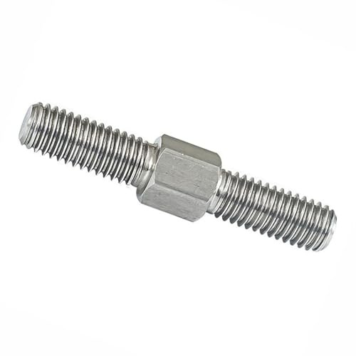 pas de vis M8 1.25mm pas Double extrémité filetage vis boulons 304 acier inoxydable gauche droite filetage Double extrémité tige filetée goujon écrou d'arbre (Size : M8 x 60mm-1pcs)