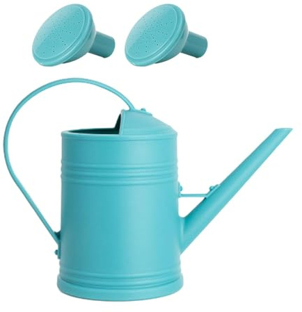Gralara Annaffiatoio per Piante Irrigatore 2L con Beccuccio Leggero Aspersoio Attrezzo da Giardinaggio per Prato Piante da Esterno Arredamento da Giardino