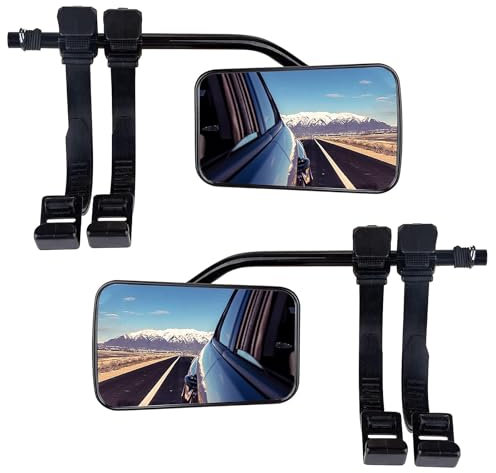 WOOLUCK Wohnwagenspiegel, Wohnwagen Spiegel, Caravanspiegel, Universal Zusatzspiegel Wohnmobil Außen Konvexspiegel wohnwagen 360° Drehung einstellbar(2 Stück)