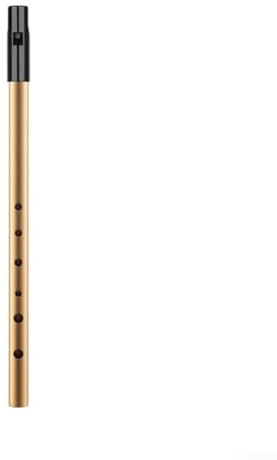 Irische Flöte, C-Schlüssel/D-Schlüssel, Zinn-Pennypfeife, 6-Loch-Flöteninstrument (goldfarbener D-Schlüssel)
