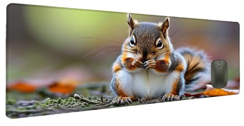 Tapis de Souris Mignon Tapis de Souris XXL Animal 700x300mm, Mouse Pad Bureau Protection Étanche Antidérapant Caoutchouc, Grand Mouse Pad Gaming Accessoire Bureau Améliore la Précision la Vitesse F-1