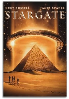 XUWSEWNE Stargate 1994 Poster mural vintage sur toile - Impression artistique de musique et de films - Peinture décorative pour salon, chambre à coucher - 20 x 30 cm - Style sans cadre