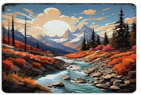Cartel de metal vintage para decoración de pared del parque nacional Banff, letreros de aluminio para hombres, baño, porche, naturaleza, póster artístico, regalo para puerta delantera, 12 x 18