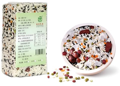 Mélange De Bouillie Aux Huit Trésors De 500g, Congee Multi-grains Et À Grains Grossiers, Emballé Sous Vide, Bouillie Nutritive For Petit-déjeuner
