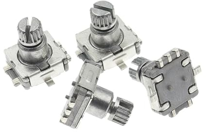 5 st EC11 roterande pulsbrytare med tryckknappsbrytare SMD-typ 5-stifts handtagslängd 10 mm plommonträd