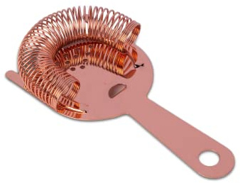 Copper 2 Prong Hawthorne Strainer - Copper Barware, Bar Tools, Cocktail Equipment, Genware