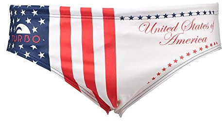 TurboTronic - Bañador Unisex, Blanco, XL