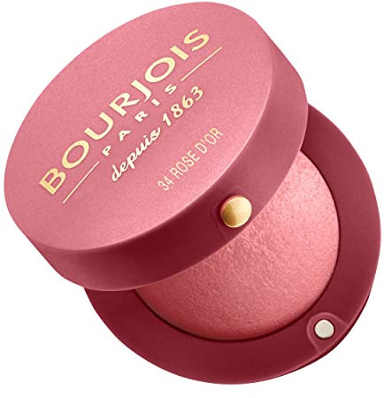 Bourjois Little Round Pot Blusher 34 Rose D'or, 2.5g, 29192115034