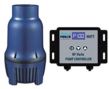 AquaForte HighFlow Vario-S 25.000 Teichpumpe, 30-130 Watt, Maximale Fördermenge 25 m3/Stunde, Förderhöhe 3 Meter, einstellbar mit externen Controller, Ausgang 75 Millimeter