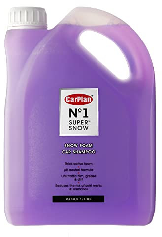 CarPlanSnow Foam Shampoing pour voiture pH neutre Dirt Lift Mousse épaisse CarPlan No.1 Super Snow 2L