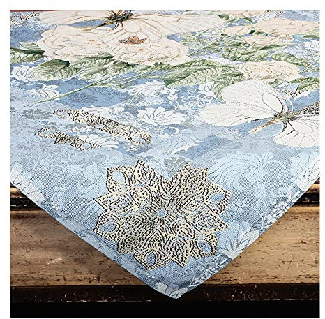 Centrotavola Tovaglia Runner Quadrato 90x90 cm in Tessuto Gobelin Jacquard Elegante Moderno Design Originale Made in Italy - Parsifal