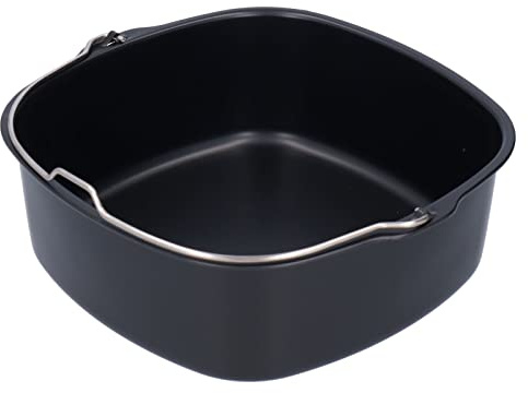 Moule Gateau Air Fryer, 22cm Moule à Pâtisserie pour Air Fryer Moule à Gâteaux pour Air Fryer et Friteuse Sans Huile, pour HD9925 HD9860 HD9905/01 Air Fryer Accessoires de Plat Air Fryer Carré