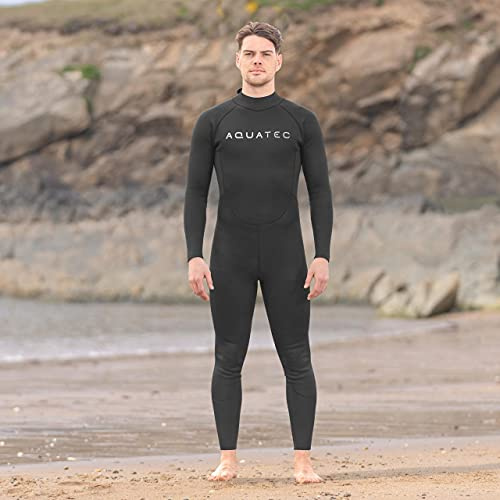 AQUATEC Neoprenanzug für Herren - 6 Größen & 3 Dicken | Surfen Tauchen Schwimmen (XXL, 2 mm Dicke - Anfänger)