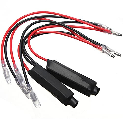 Hsthe Sea 2 STK Motorrad-LED-Lastwiderstände Leistungswiderstände, Motorrad-LED-Blinker-Kontrollleuchte Fix Error Flash Regler-10W 10Ω