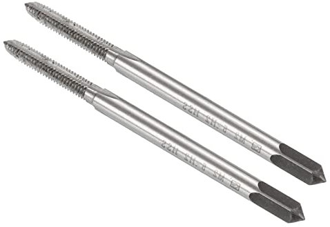 CoCud 2Stk Gewindefräser Metrisch M2.5 x 0.45 Gewinde H2 Schnellstahl Machine 3 Gerade Flöten Schraube Einfädeln Werkzeug - (Anwendung: für Abhören Bohrung Machine)