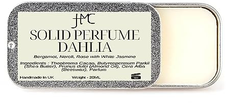 Solid Cologne | Solid Perfume Dahlia Bergamot Neroli Rose Unisex 18mlTin
