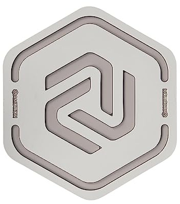 AMOTION Roam Silikonuntersetzer Stone | 14cm Durchmesser - Anti-Rutschfunktion auf Allen Flächen - Spülmaschinenfest und Flexibles Material - Glassuntersetzer - Telleruntersetzer